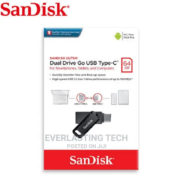 Sandisk Ultra Dual Drive Go USB Type-CTM 64GB