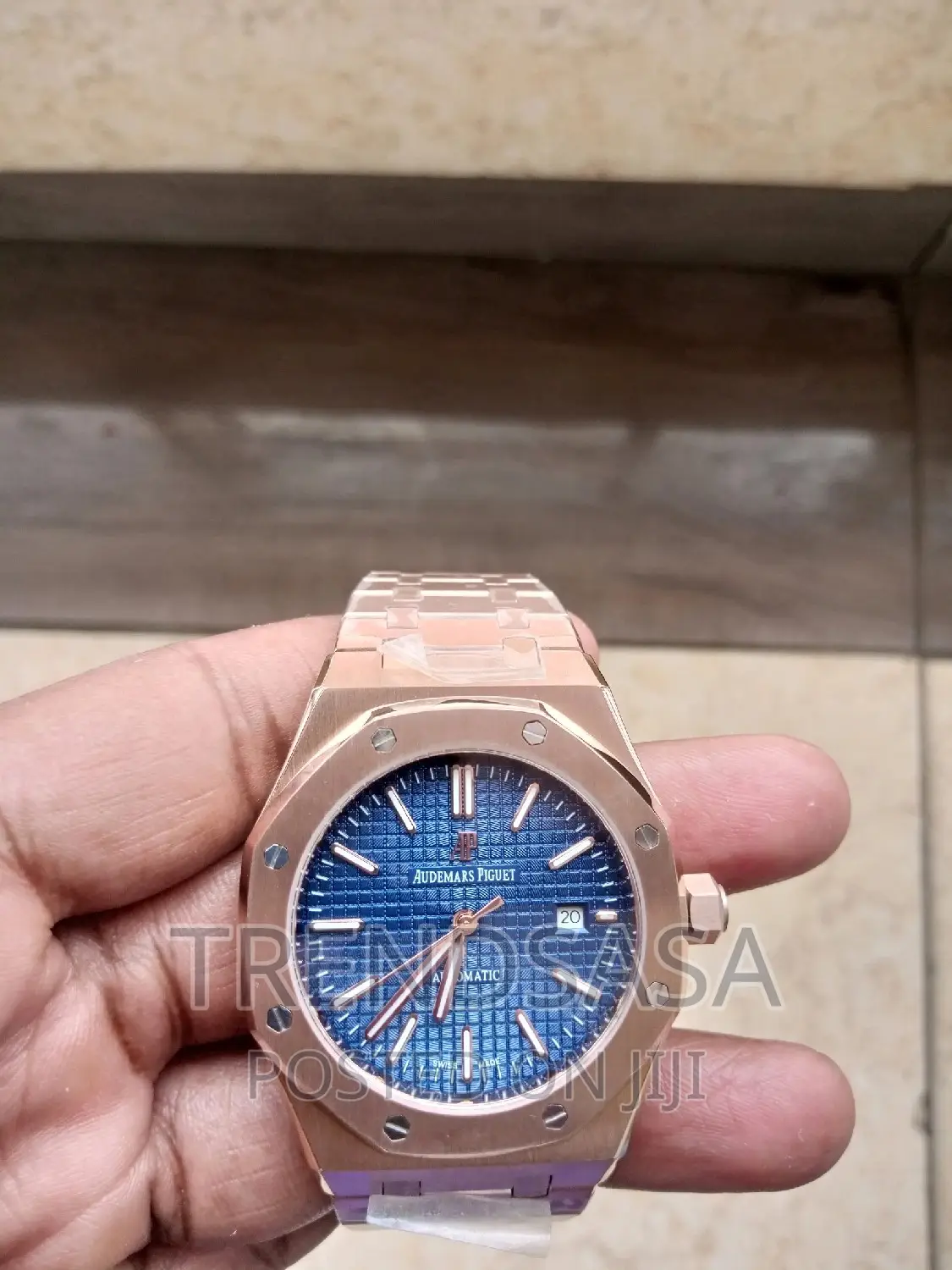 Audemars Piguet Royal Oak Blue Dial Rose Gold