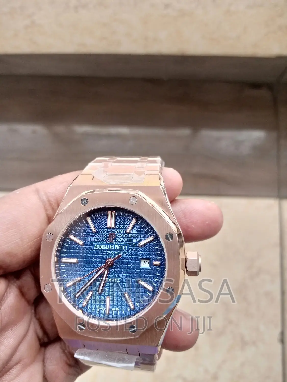 Audemars Piguet Royal Oak Blue Dial Rose Gold
