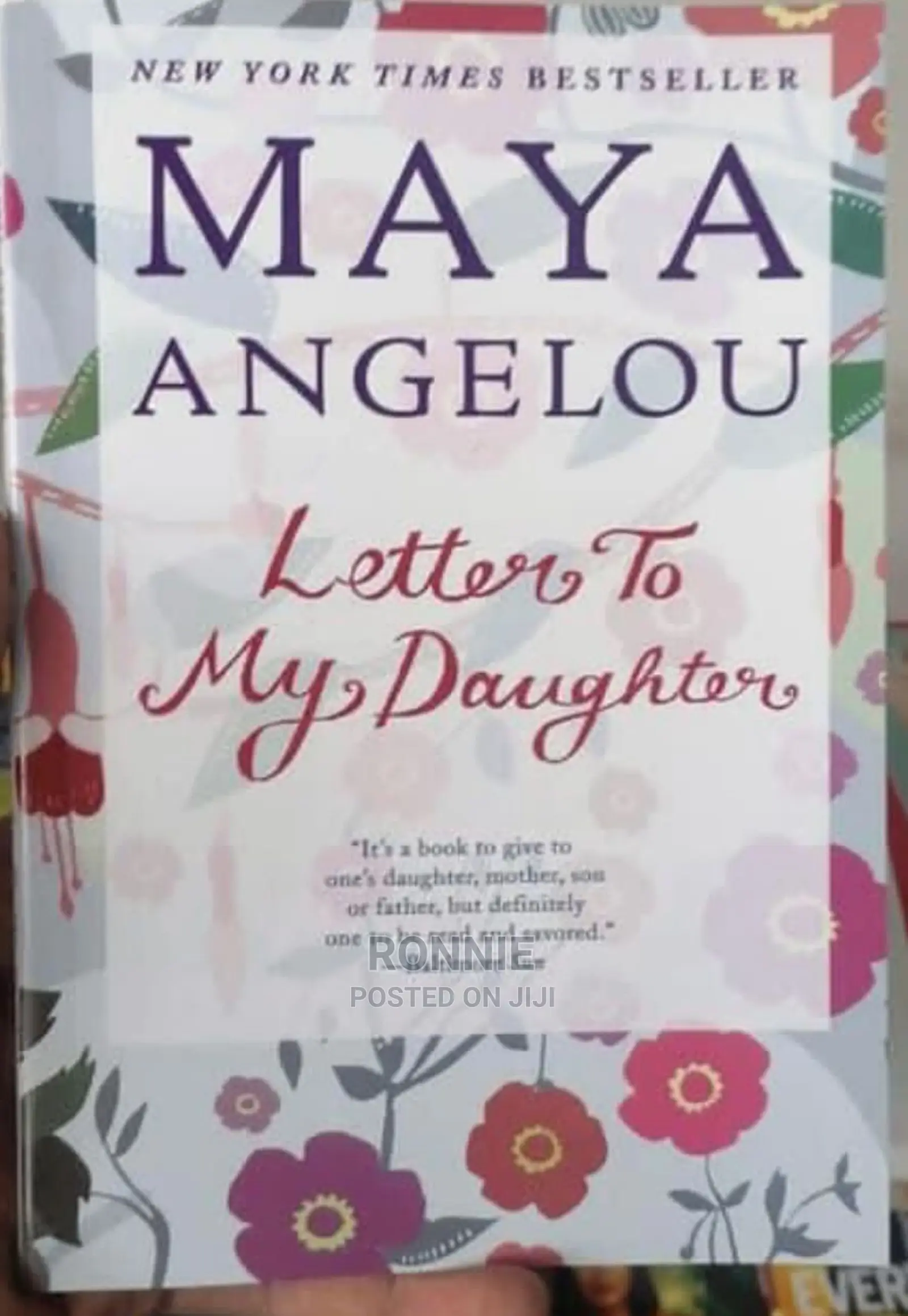 Letter to My Daughter Paperback BY Maya Angelou
