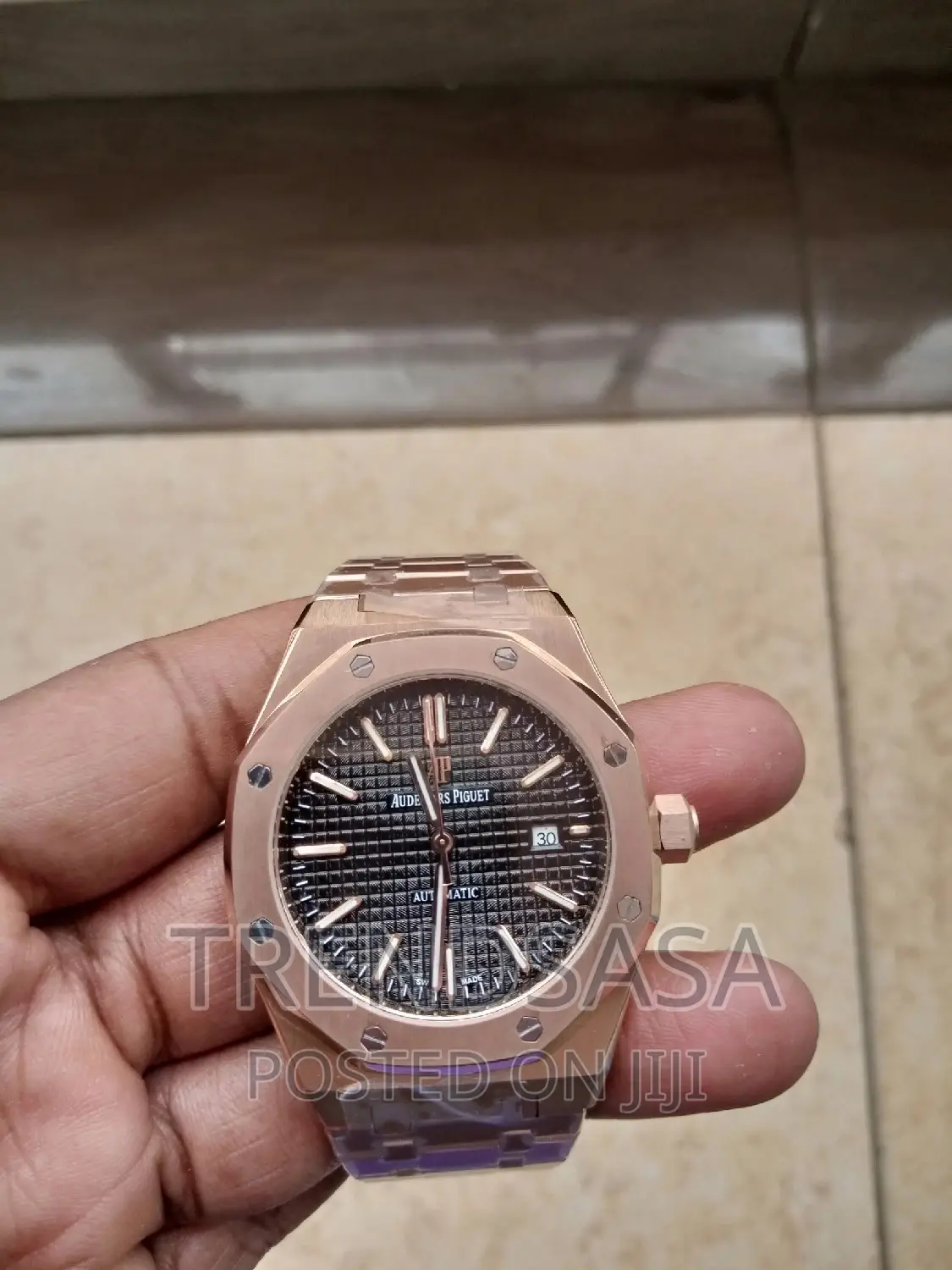 Audemars Piguet Royal Oak Black Dial Rose Gold Automatic