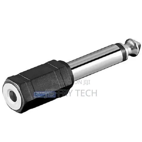 6.35mm 1/4" MONO Plug to 3.5mm MONO Female Socket Headph