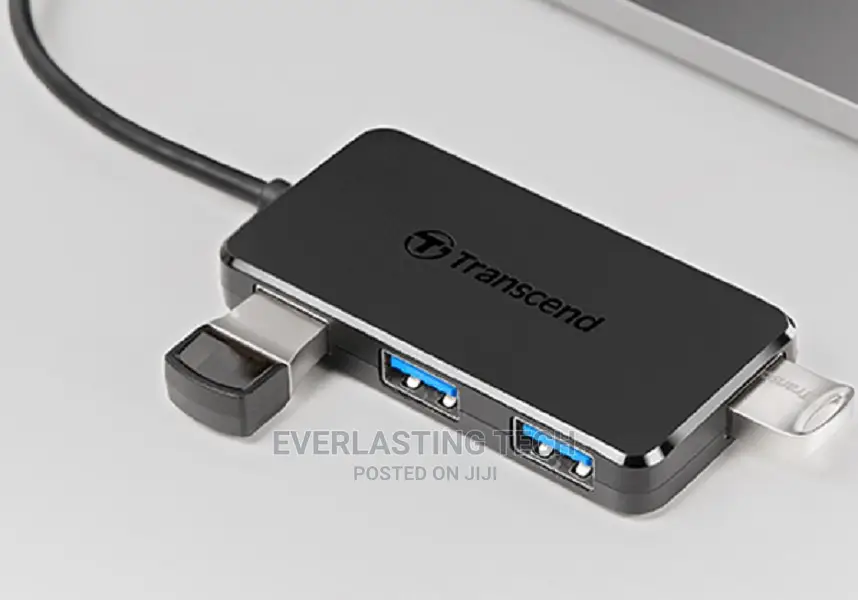 Transcend 4-Port HUB USB 3.1 Gen 1 Type C, Black