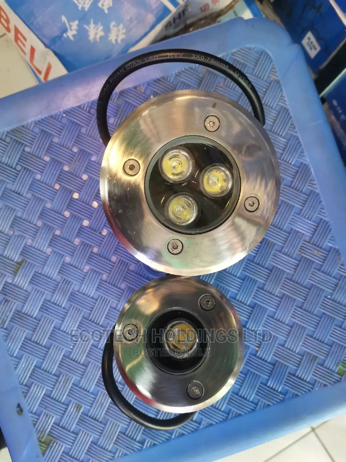 3wts Round Floor Lights
