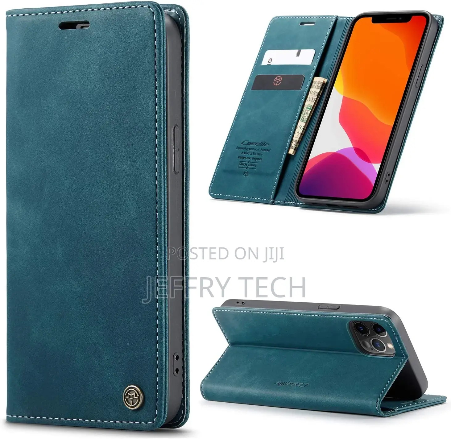 Case for iPhone 12 Pro Max, Luxury PU Leather Wallet Case [2