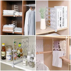 Cabinet or Wardrobe Separator, Multipurpose Shelf Dividers