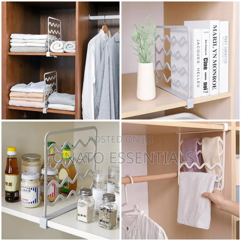 Cabinet or Wardrobe Separator, Multipurpose Shelf Dividers