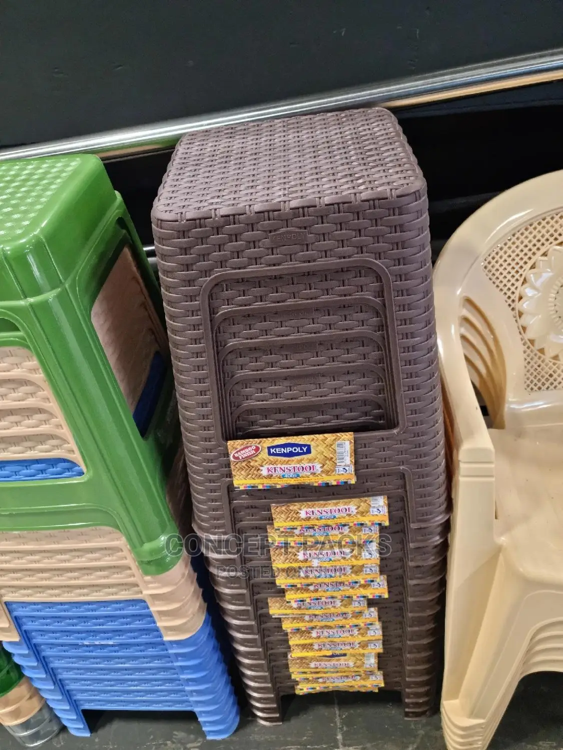 Kenpoly Plastic Bamboo Stool.
