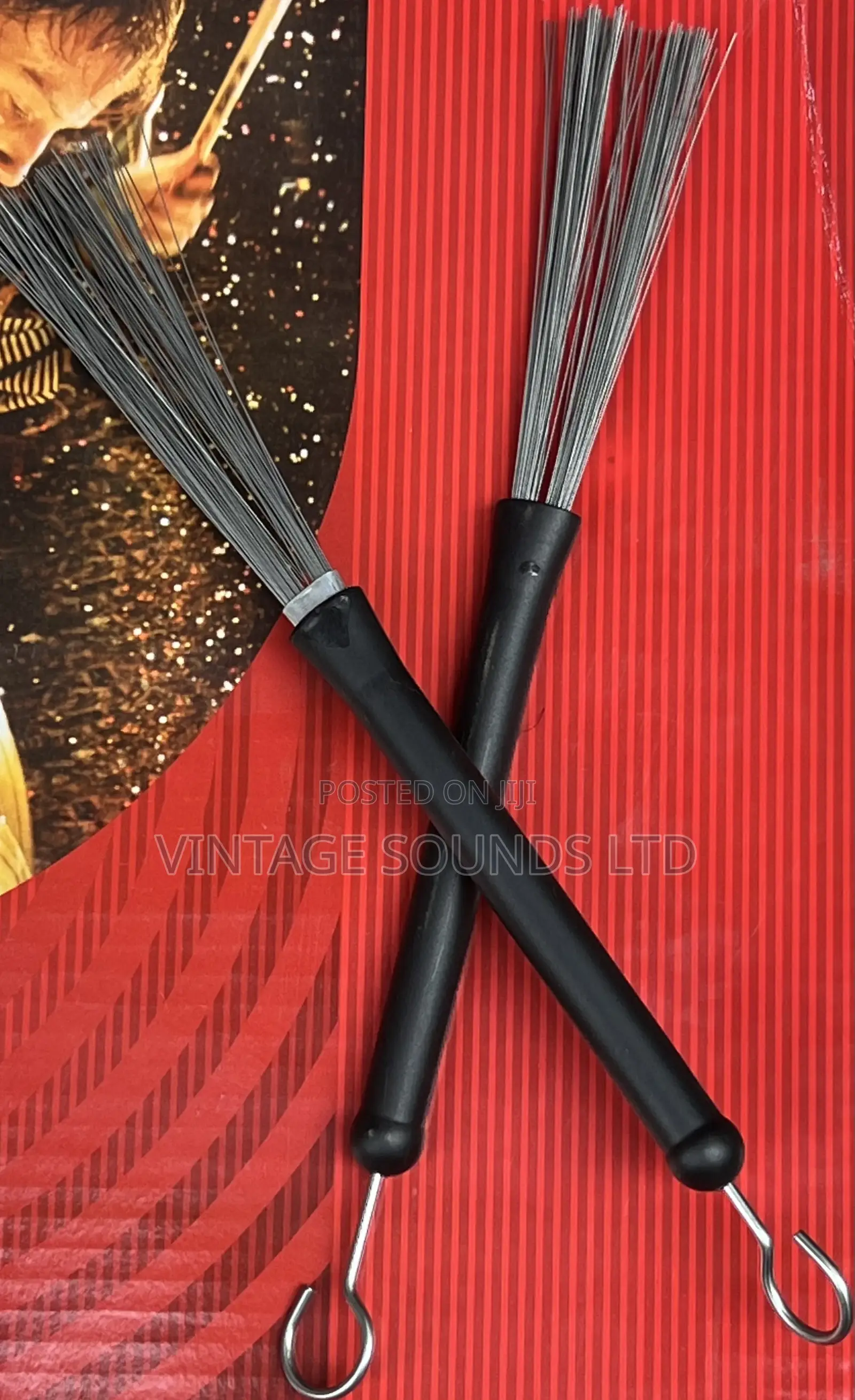 Pair Drum Brush Steel Wire Stick for Jazz Drum Stick