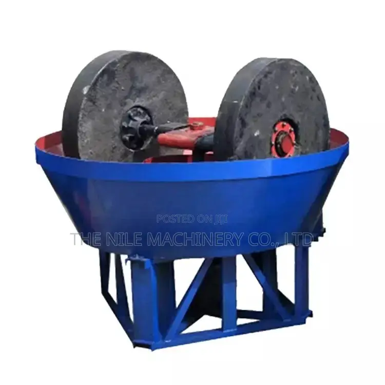 Wet Pan Mill Grinding Gold Machine With Big Productivity