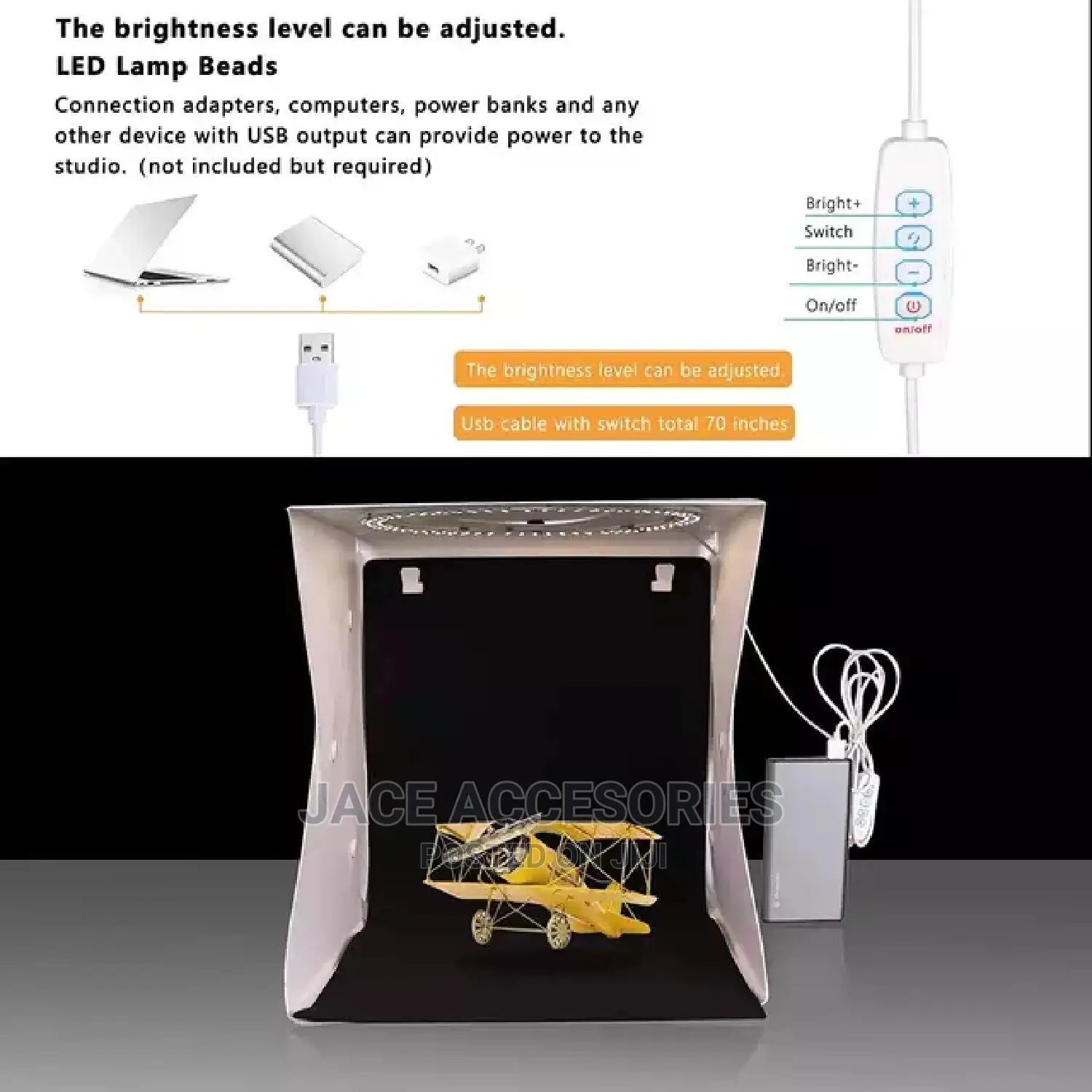 Portable Photography Photo Booth Softbox 40cm
