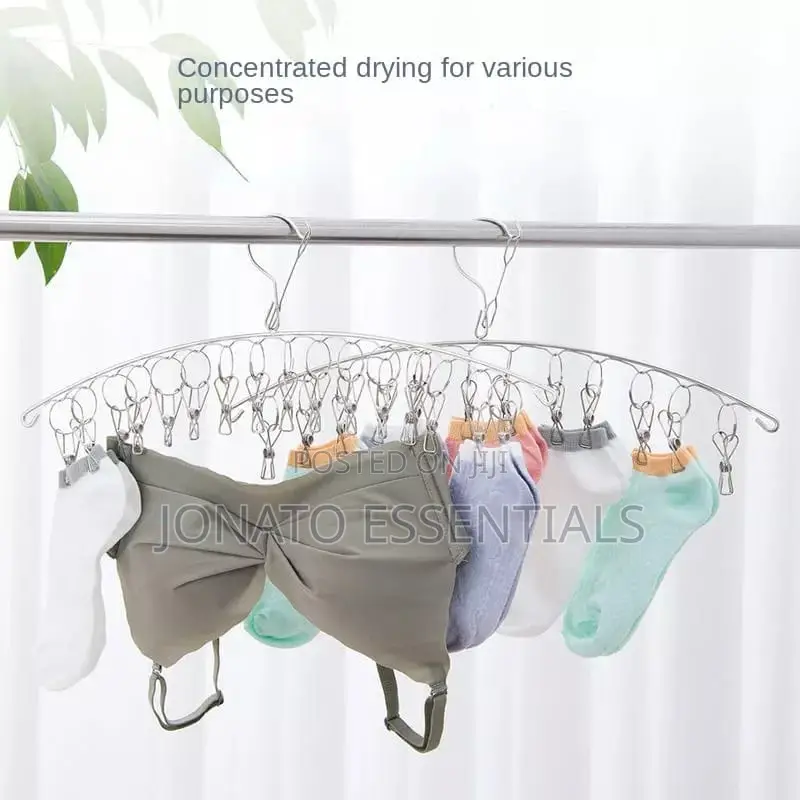Stainless Steel Drying Hanger, Socks And Underwear Rack