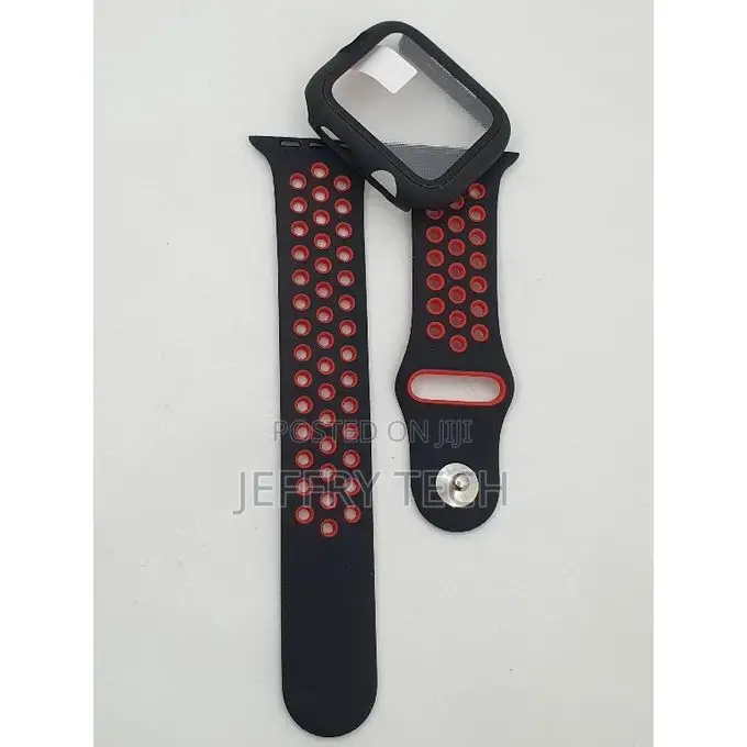Silicon Strap Replacement Case 2 in 1 for Apple Watch 44mm