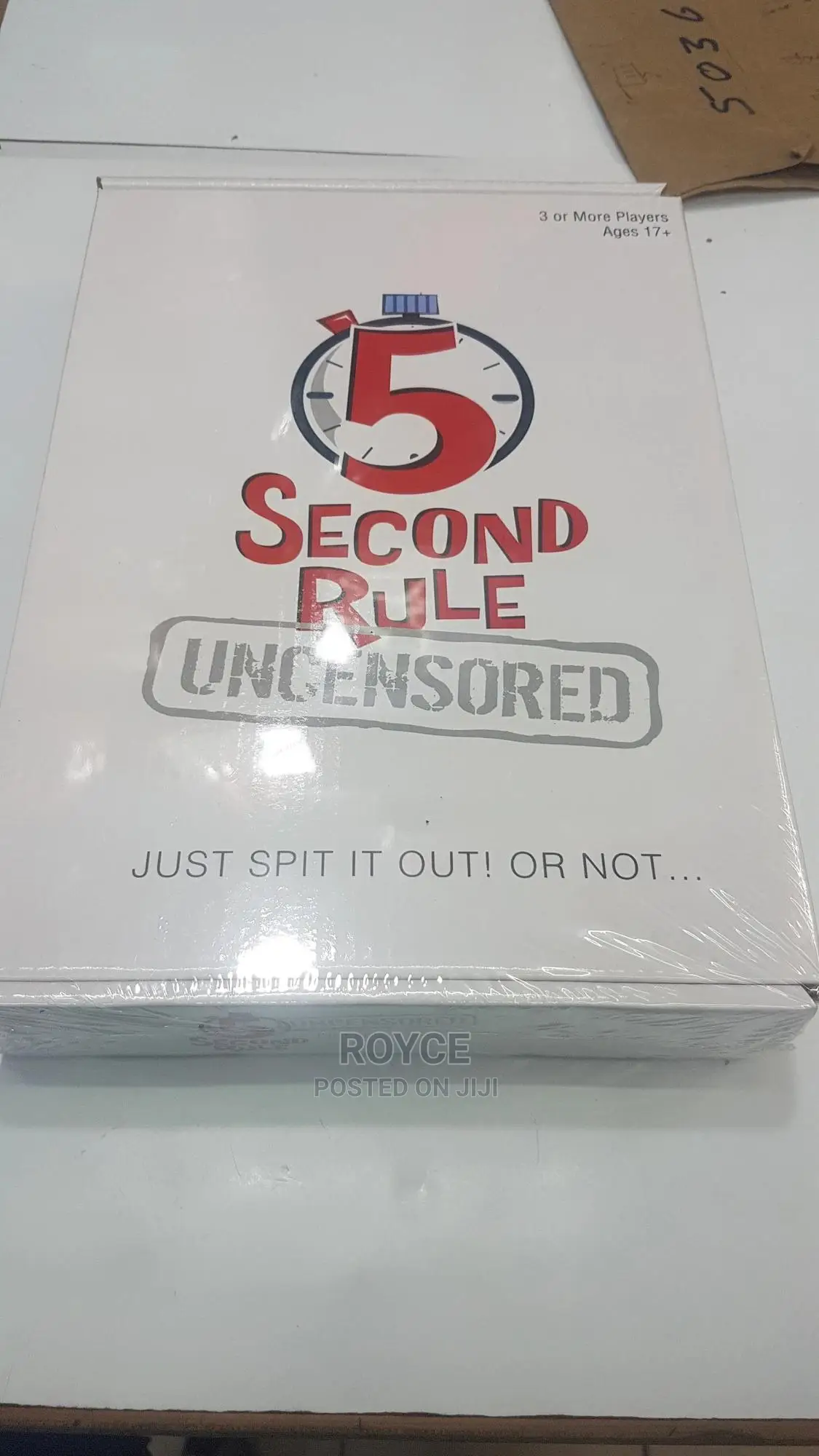 5 Second Rule Card Game