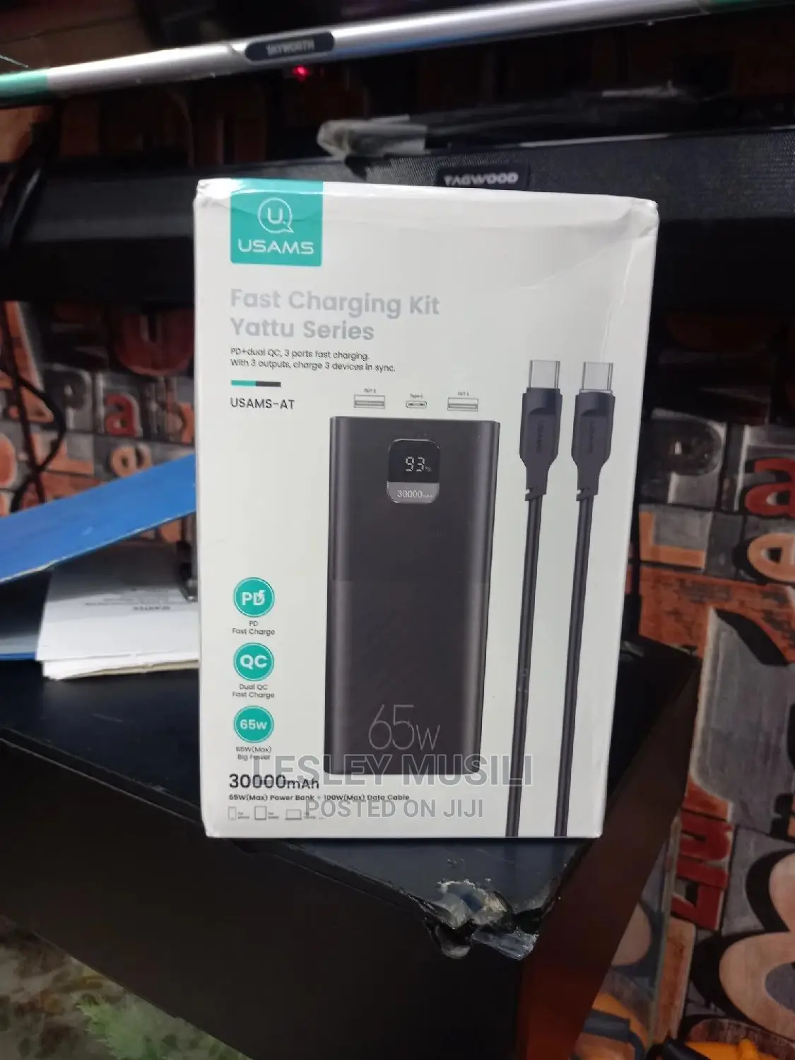 Usams Powerbank 30000mah 65W