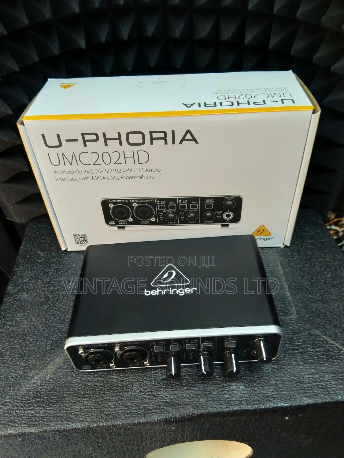 Behringer Umc 202 Usb Studio Soundcard/ Audio Interface