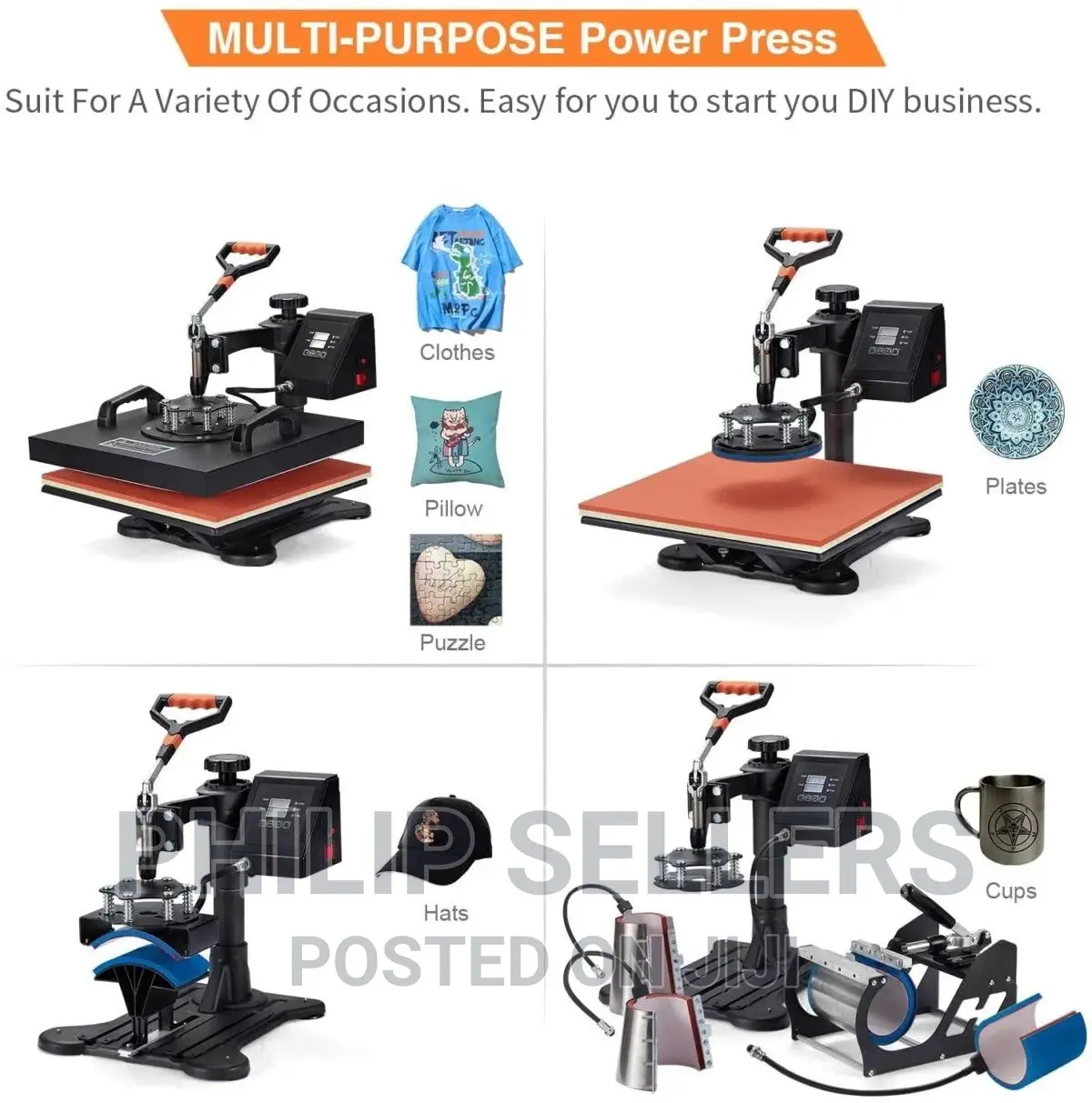 Heat Press 15x15 Inch 8 in 1 Heat Press Machine, Swing Away