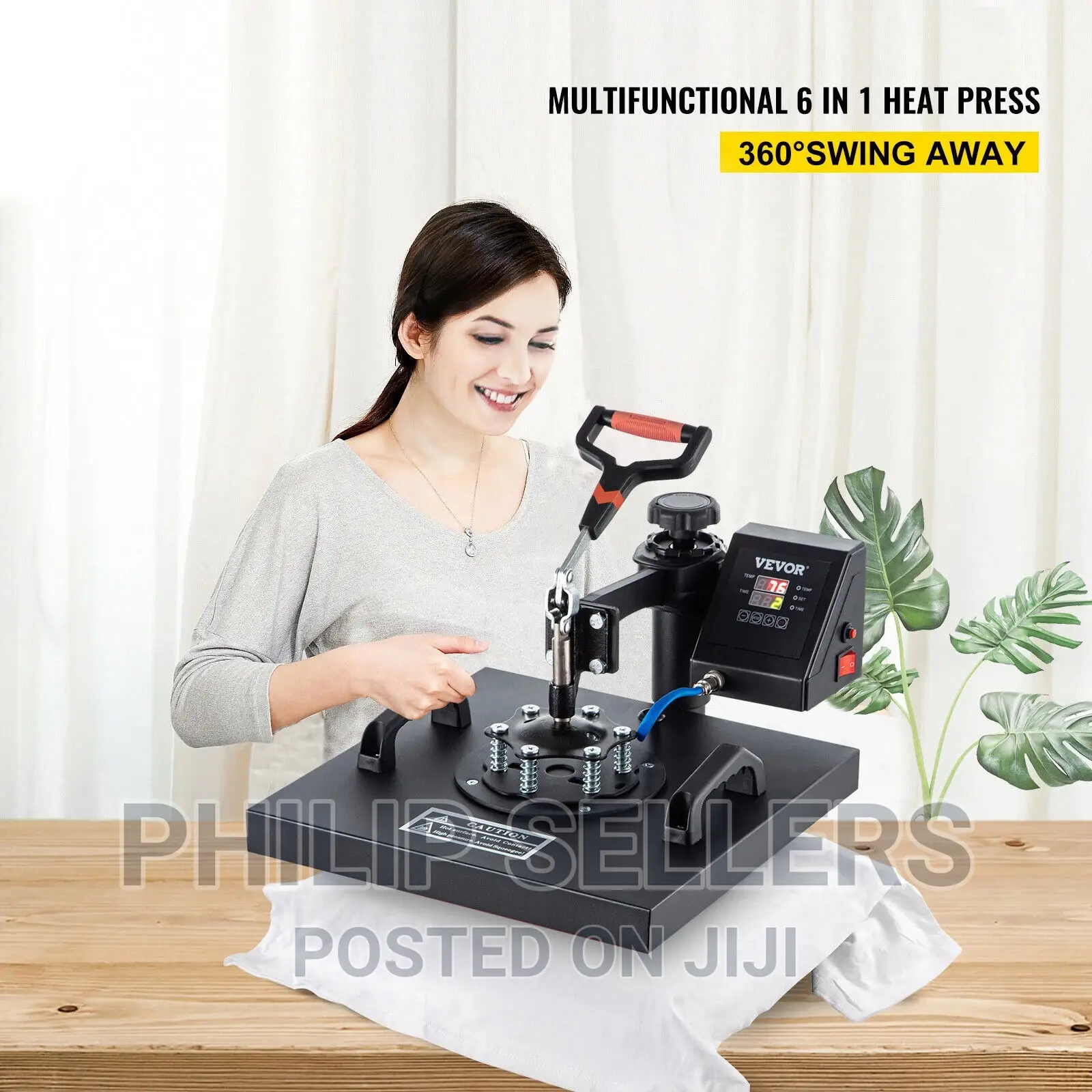 Heat Press Machine for T-Shirts 15"X15" Combo Kit Sublimatio