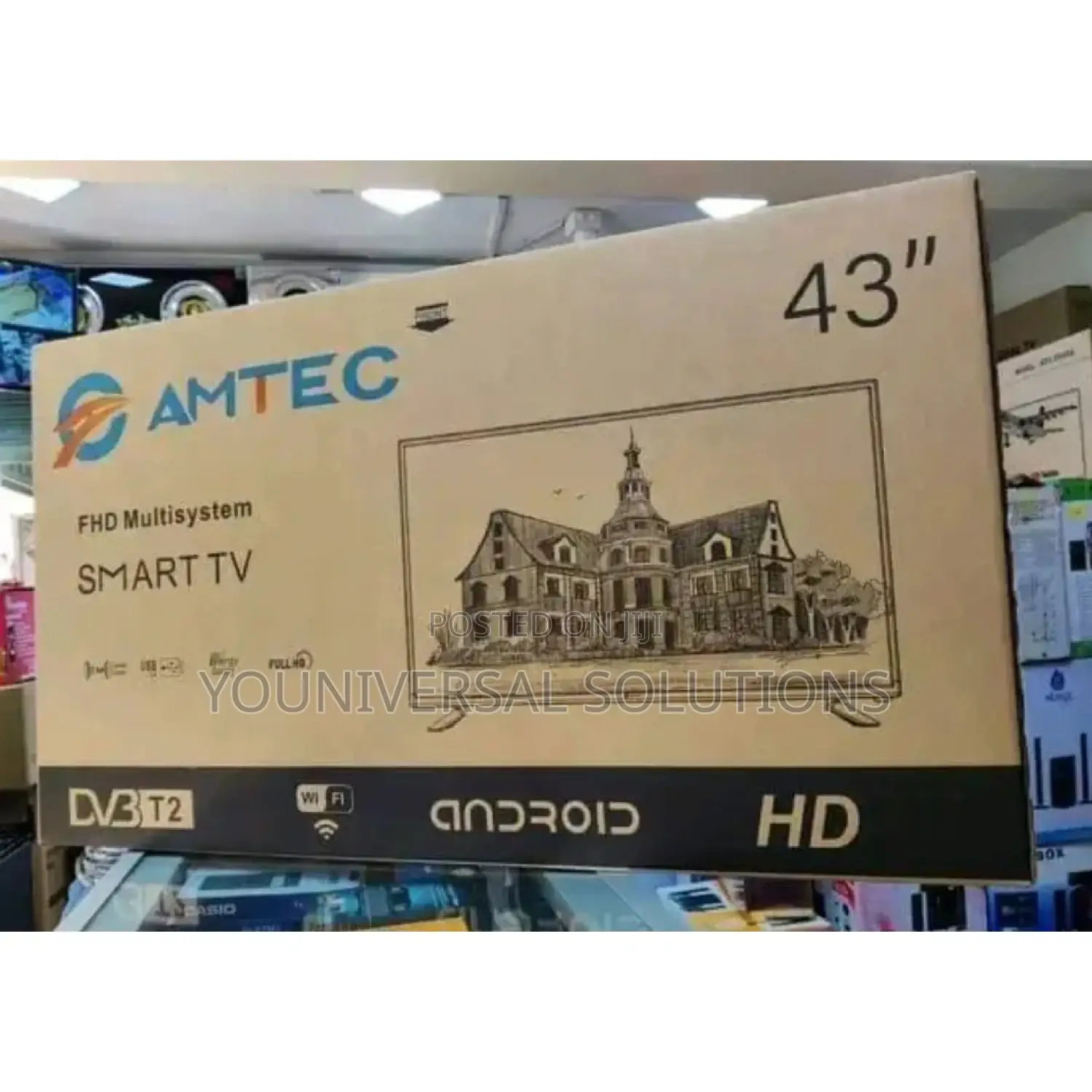 Amtec 43 Inches Smart Android Digital Tv.