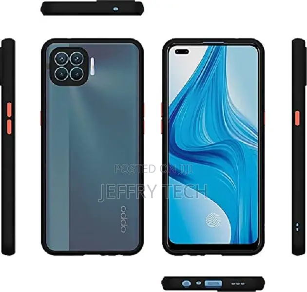 Camera Protection Case Cover for Oppo F17 Pro - Black