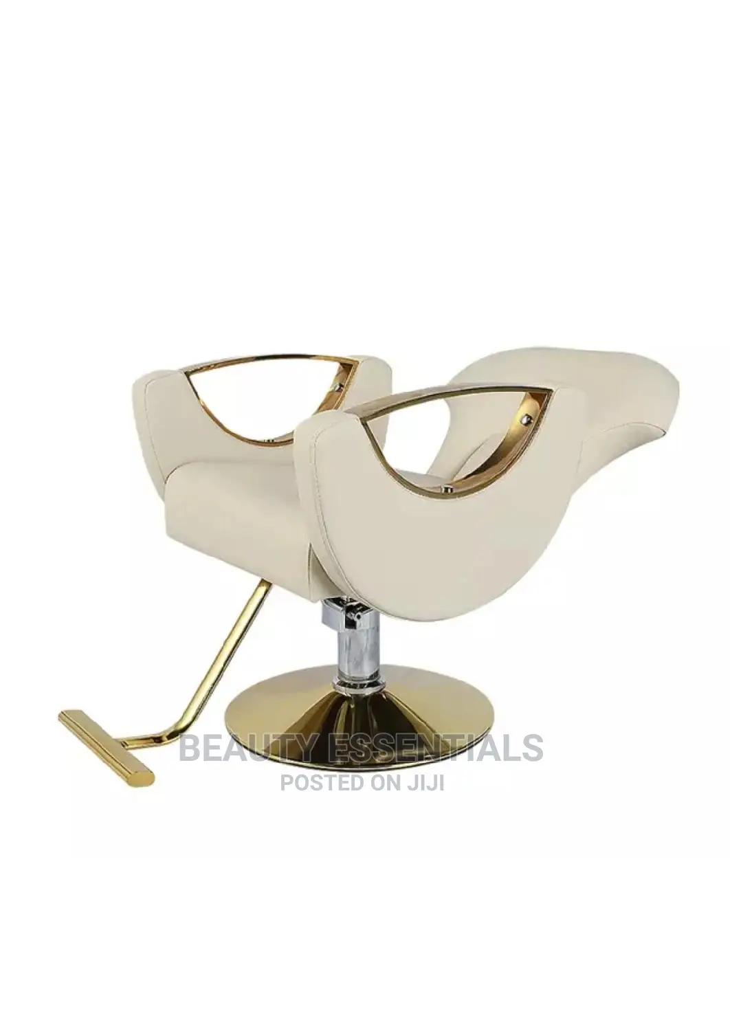 White Reclinning Salon Styling Seat