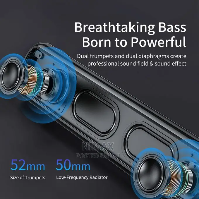 Awei Bluetooth Speaker Stereo Sound Box Hifi Mini Soundbar