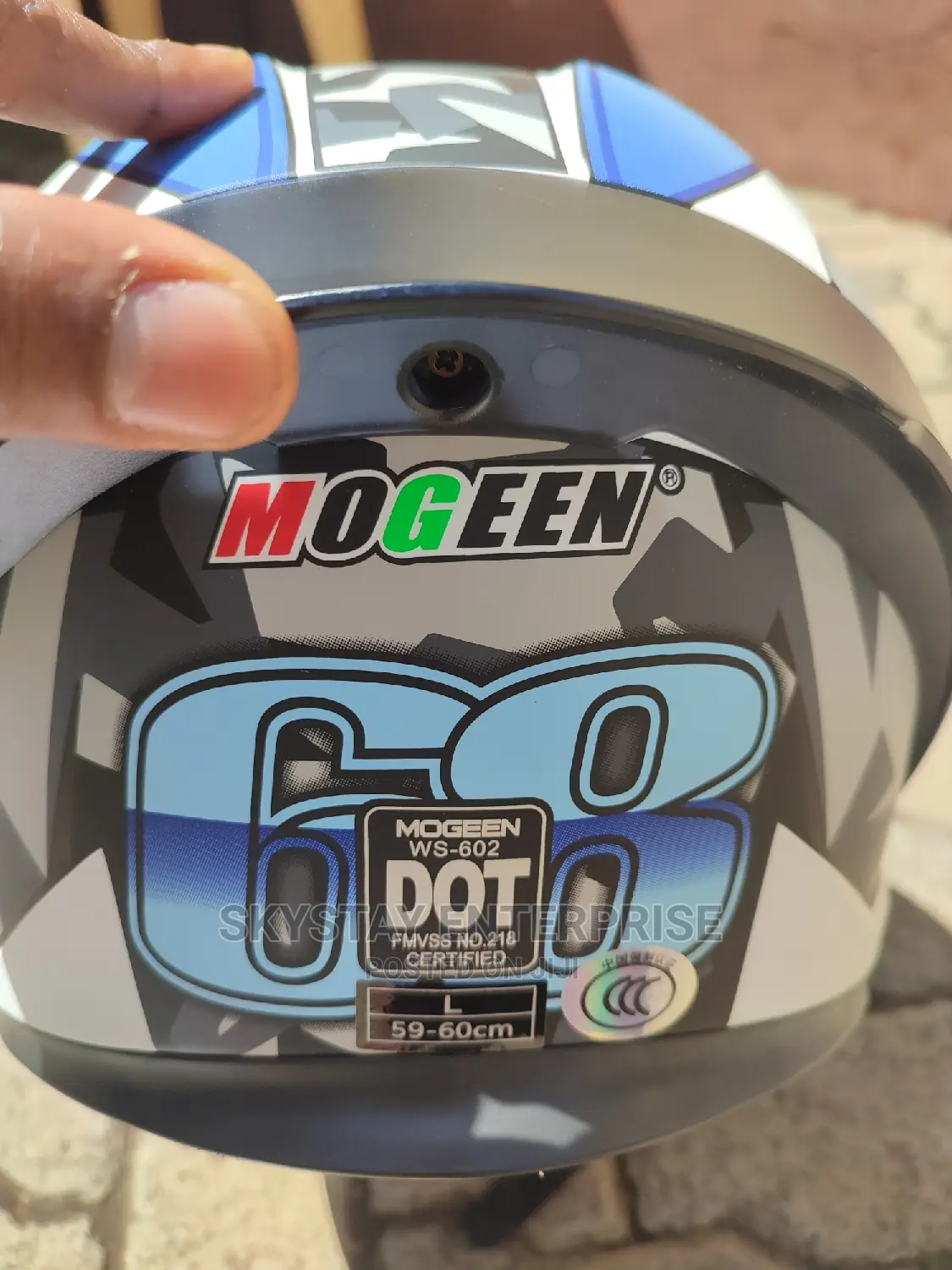 DOT Rider Helmet Blue Type.