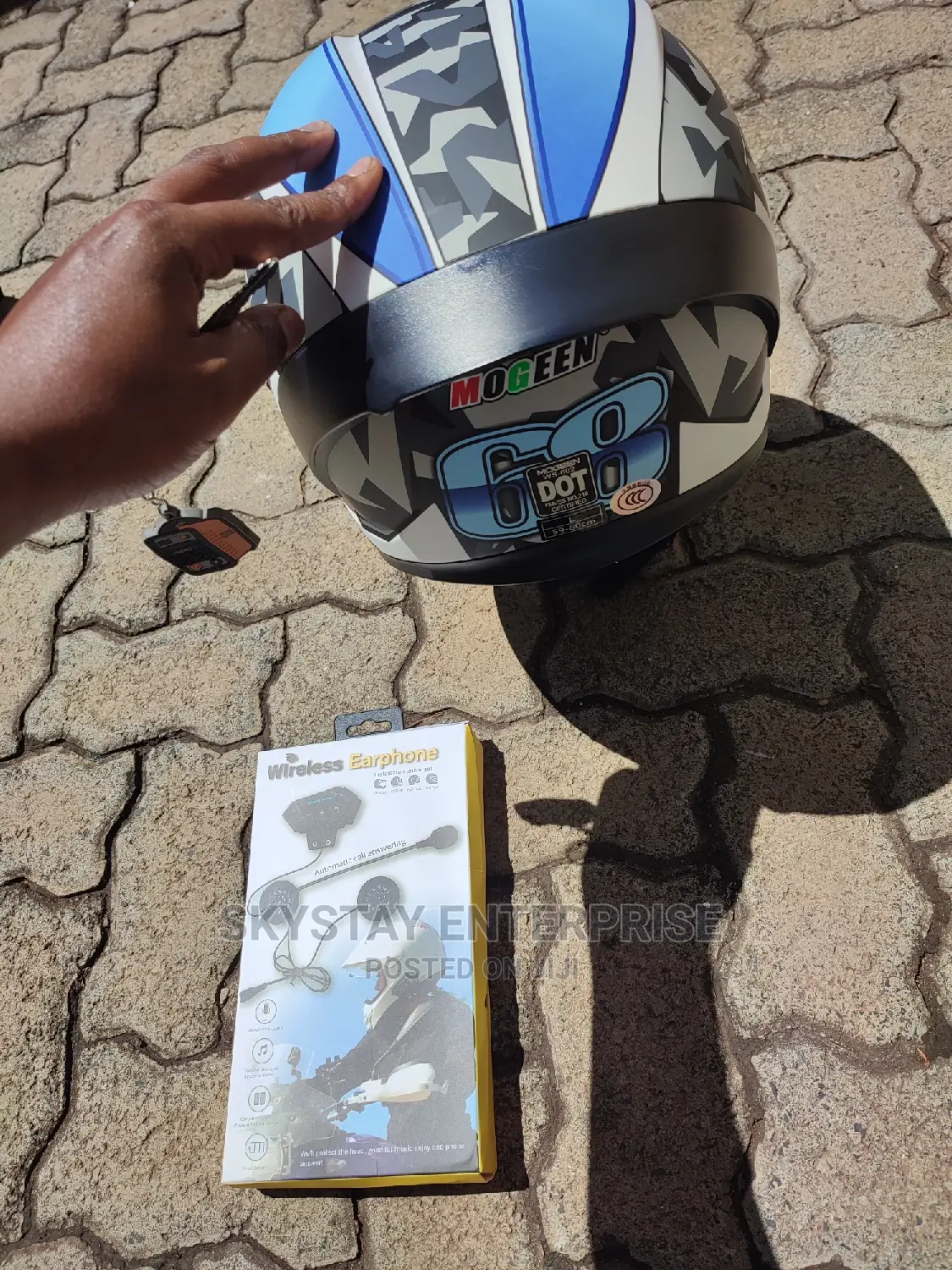 DOT Rider Helmet Blue Type.