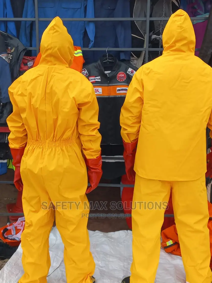 Chemical Spray Overall Yellow at 2,000/Chemical Spray Suit at 2,500