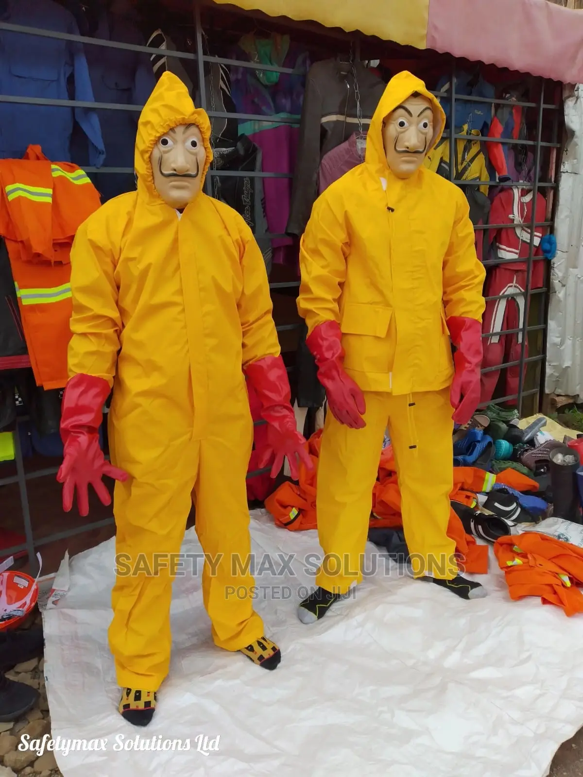 Chemical Spray Overall Yellow at 2,000/Chemical Spray Suit at 2,500