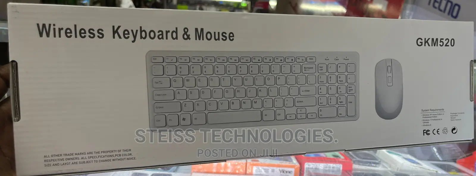 Wireless-Keyboard and Mouse.