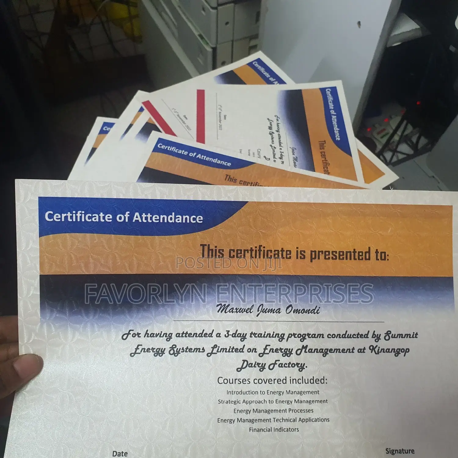 Quality Certificate Printings