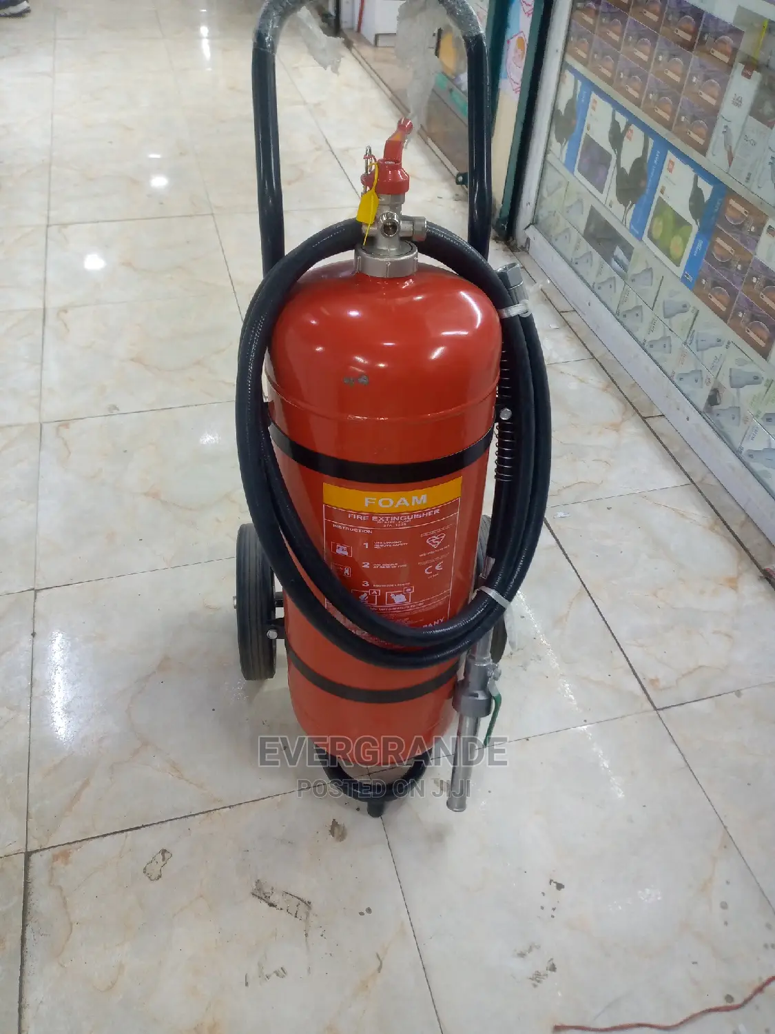 Trolley 25 Litres Foam Fire Extinguisher