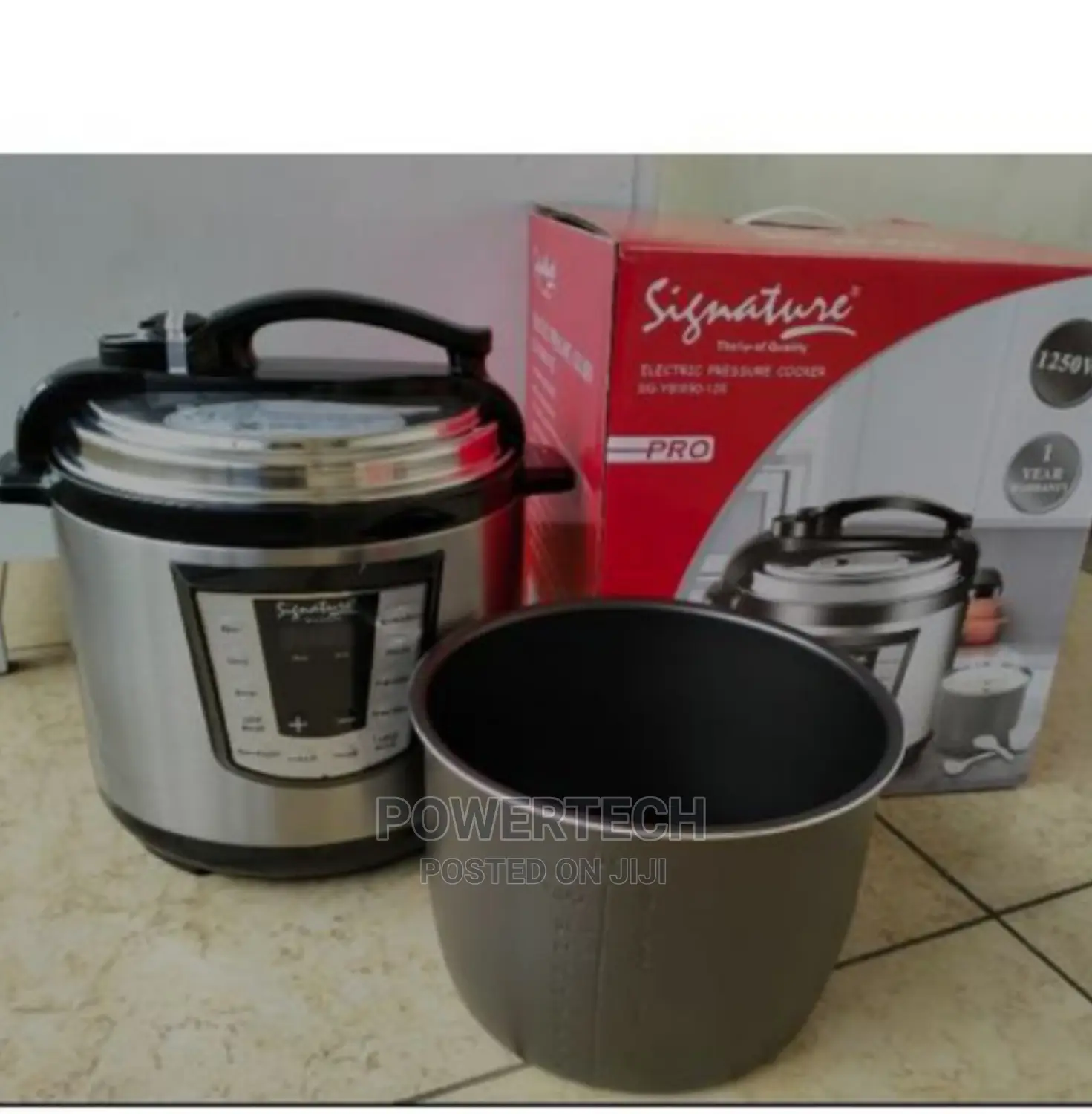 Signature 6.0litres Electric Pressure Cooker -1000 Watts