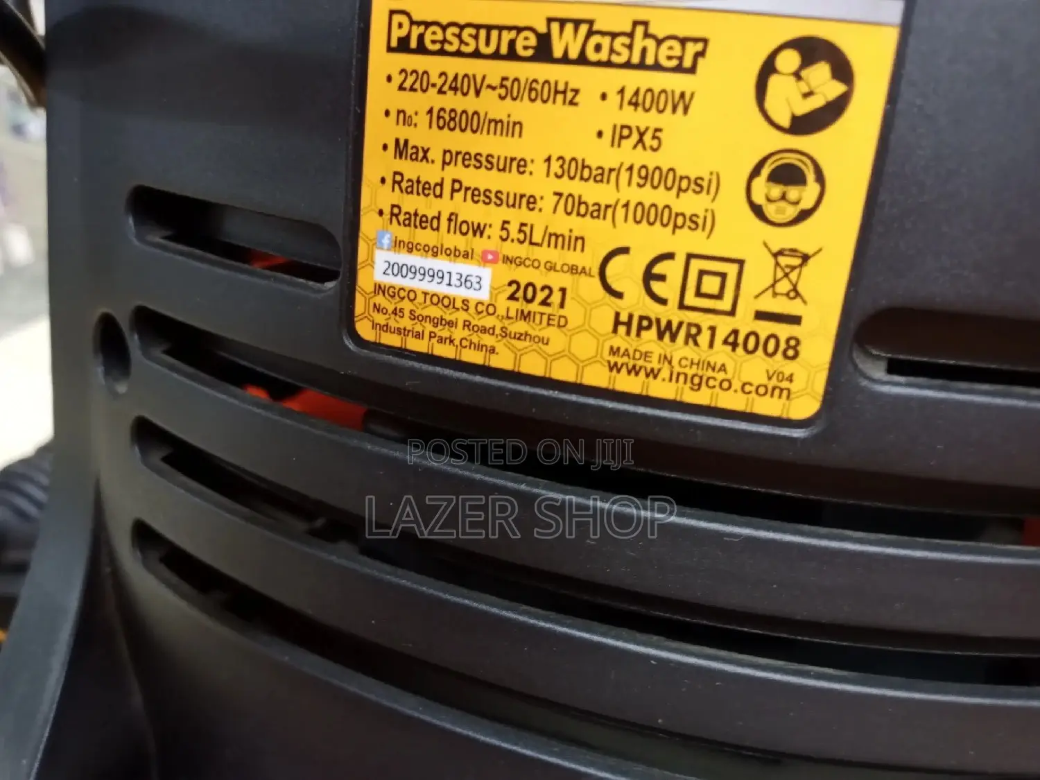 Electric Carwash Machines, Ingco