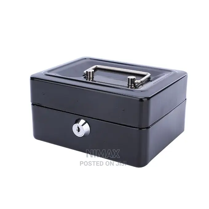 Generic 6" Inch Small Key Lock Petty Cash / Piggy Money Box