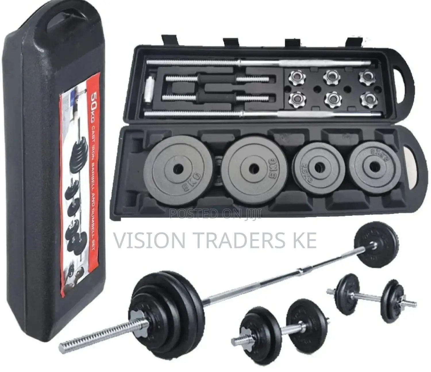 50kgs Barbell and Dumbbell Set