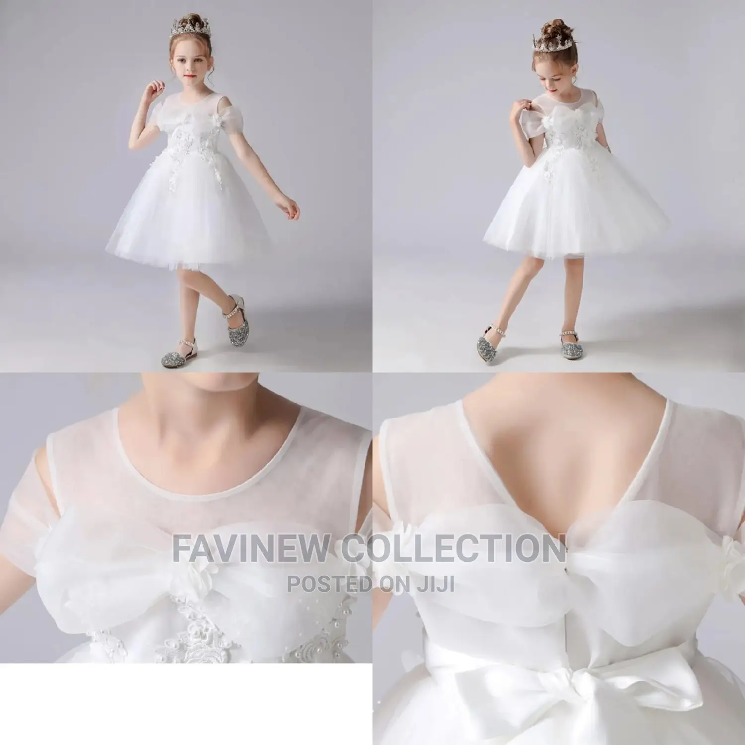 Cute Lace Star Girls Dress