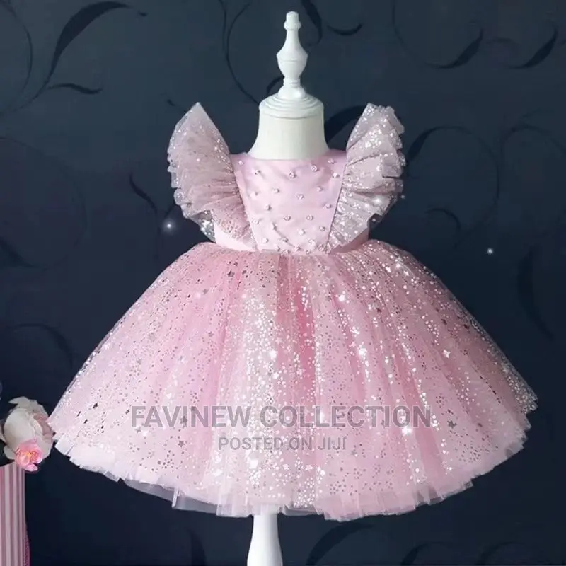 Cute Lace Star Girls Dress