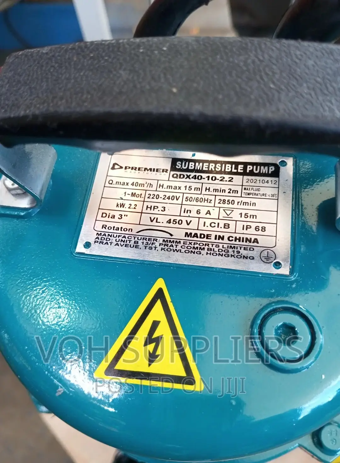 3hp Sewage and Flesh Water Pump 2"