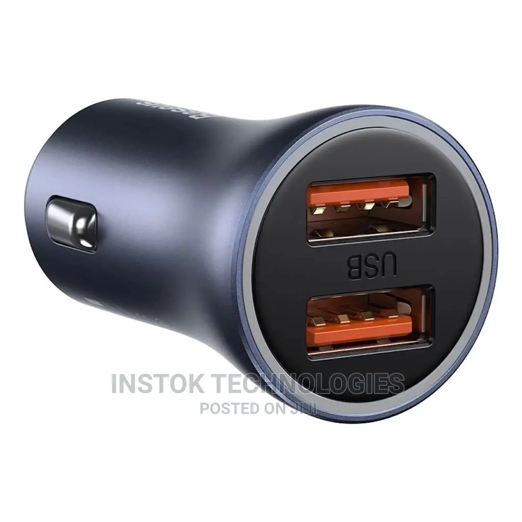 Baseus Golden Contactor PRO Dual Fast Car Charger U+C+C 65W