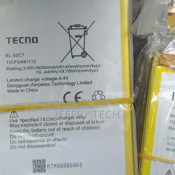 Mobile Battery for TECNO Tecno L8 Model-Bl-50ct