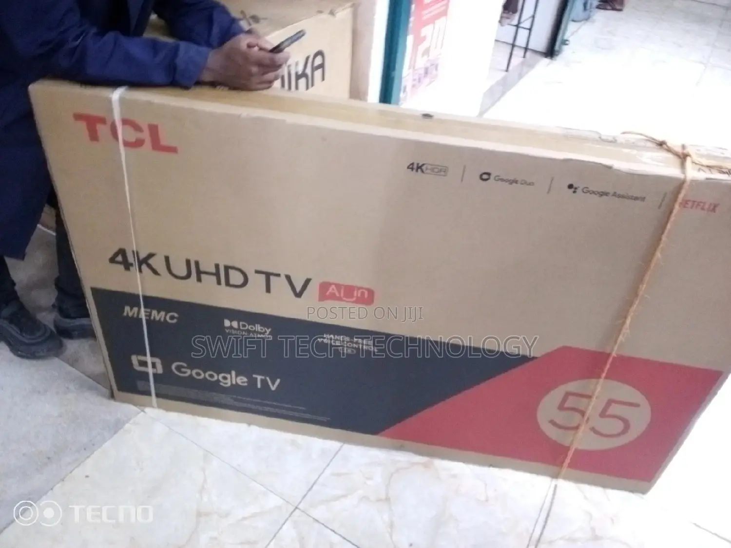 Tcl 55 Inches Smart Android With Bluetooth