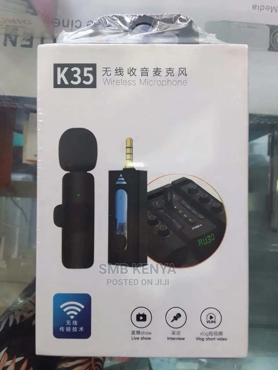 Wireless Dual Mic For Camera And Smart Phone 3.5 Mm Jack