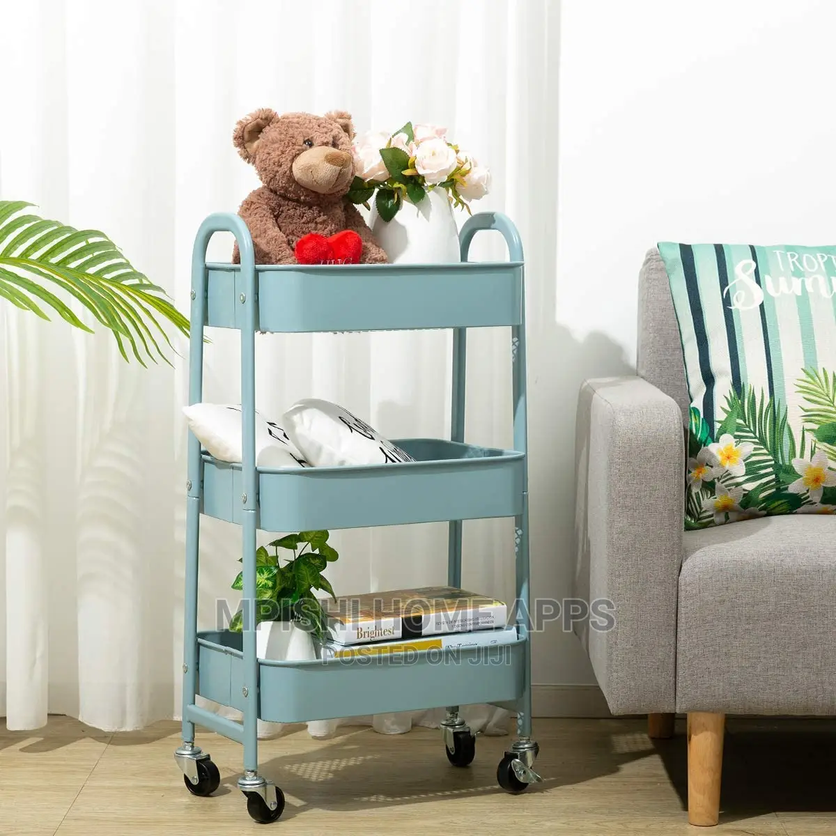 3-Tier Storage Rack With Wheels