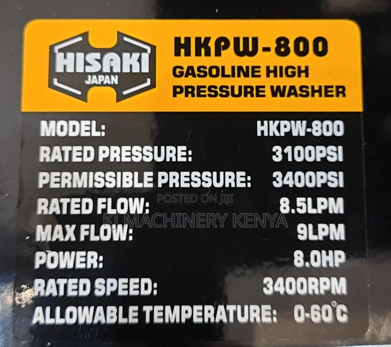 3100psi Japanese Carwash Machine