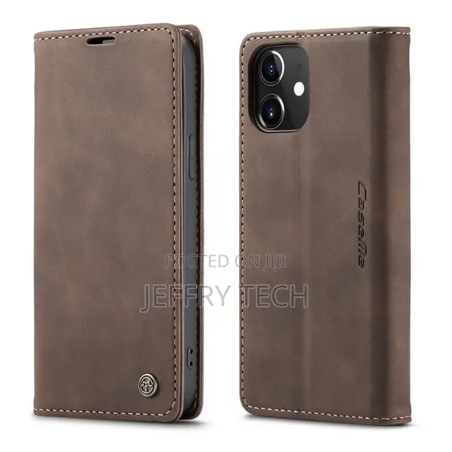 Caseme - iPhone 12 Mini Sleeve - Leather Flip Wallet Case -