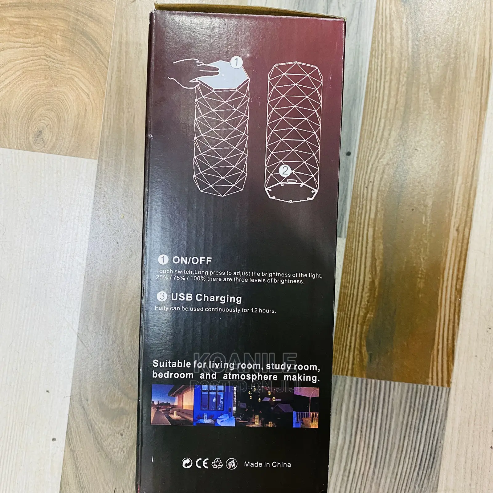 Rose Diamond Table Lamp USB Charging Touch Lamp