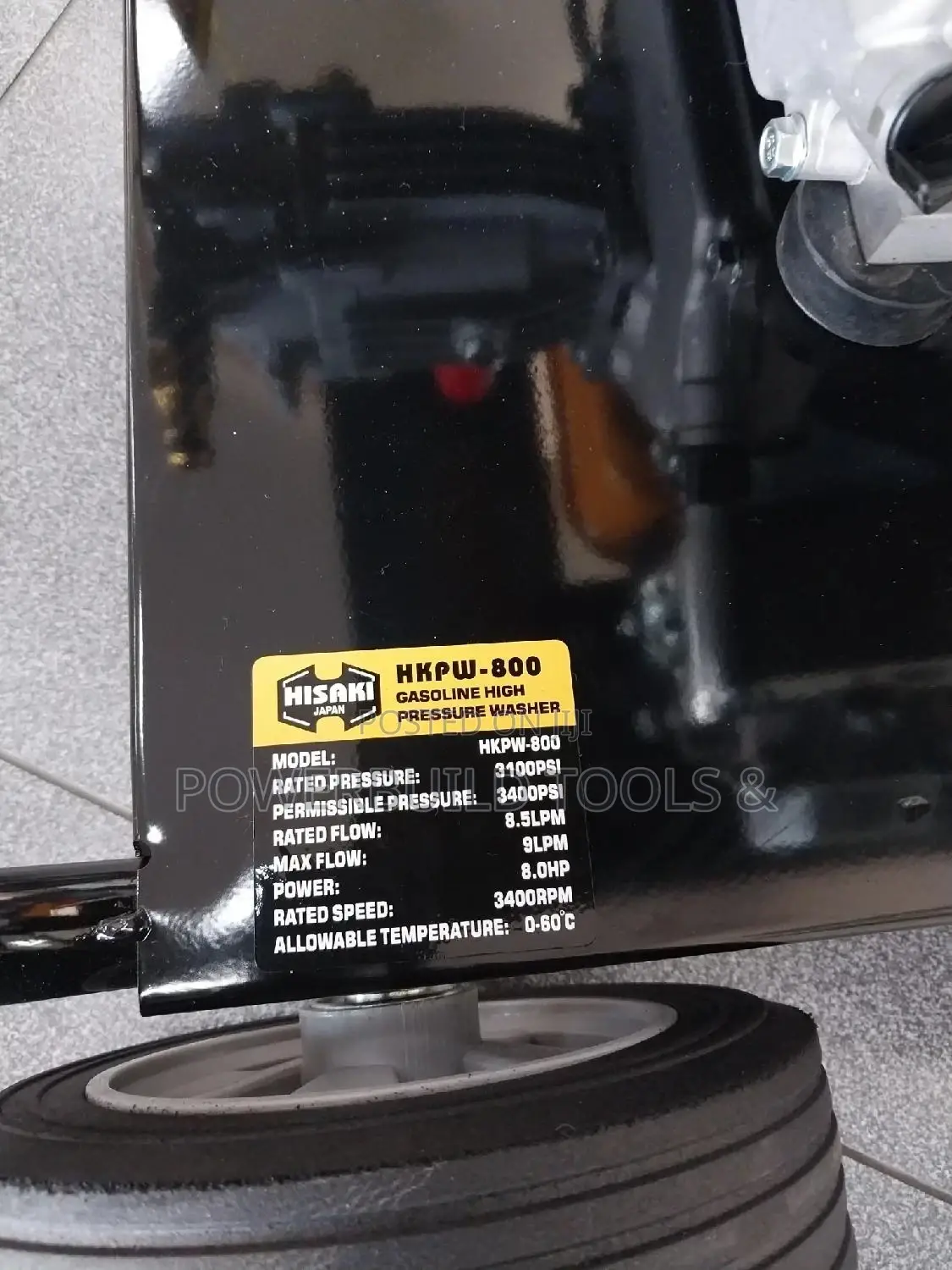 Hisaki 3400psi Petrol Carwash Machine.