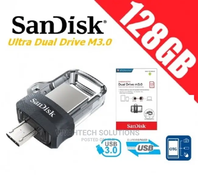 Sandisk (SDIX40N-128G-GN6NE) 128GB Ixpand Mini Flat Dry
